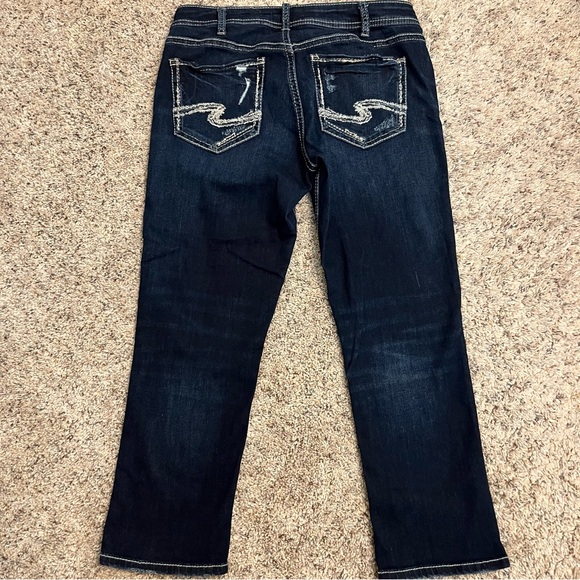 Silver Jeans Co. Silver Suki Capri Jeans Waist 31 x 22.5 Length - Picture 2 of 9